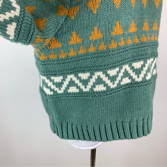 Universal Thread Green Printed Sweater Large - Picture 10 of 14